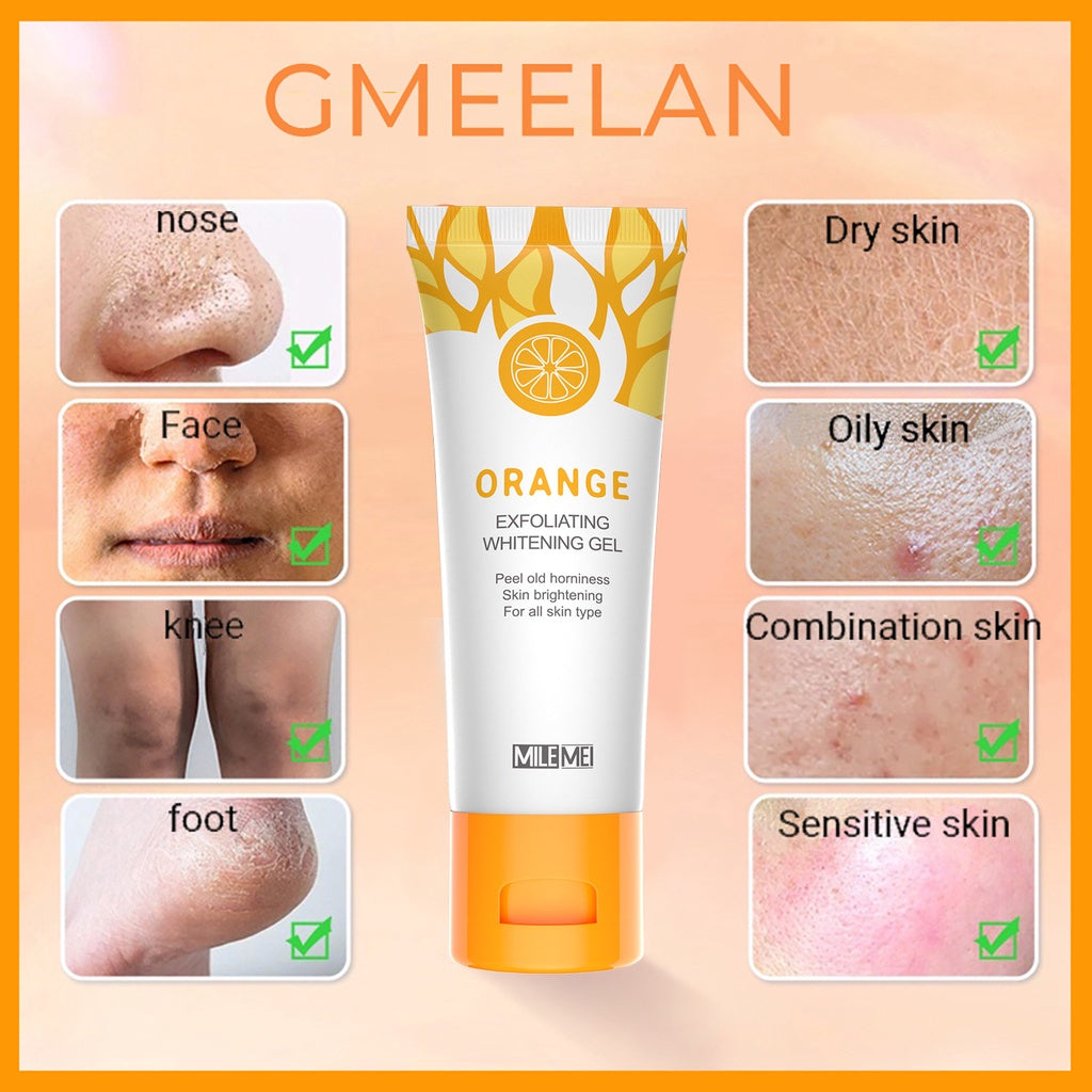 Orange Exfoliating Gel Dead Spot Remover Whiten Hydrating Moisturizer Korean Skin Care